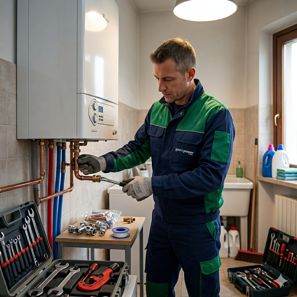 Tecnico Gaspower al lavoro